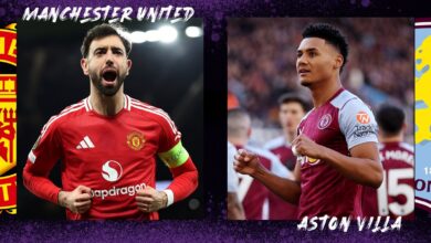 manchester united f.c. vs aston villa timeline​